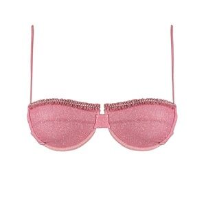 Revolve Bikini Top- Sparkly Pink